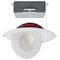 Satco 15W LED Fire Rated 6 In Direct Wire Directional Downlight Round White CCT Sel Dim 120V S11881 - alternate 1